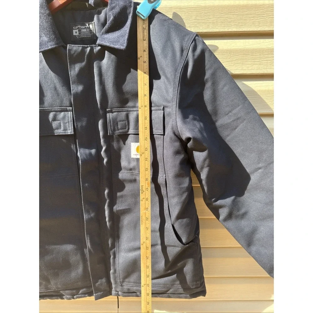CARHARTT MEN'S LOOSE FIT FIRM DUCK INSULATED TRADITIONAL COAT Blue MENS Medium